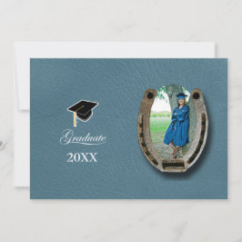 Rustic Western Hi-School Graduation Announcement 招待状