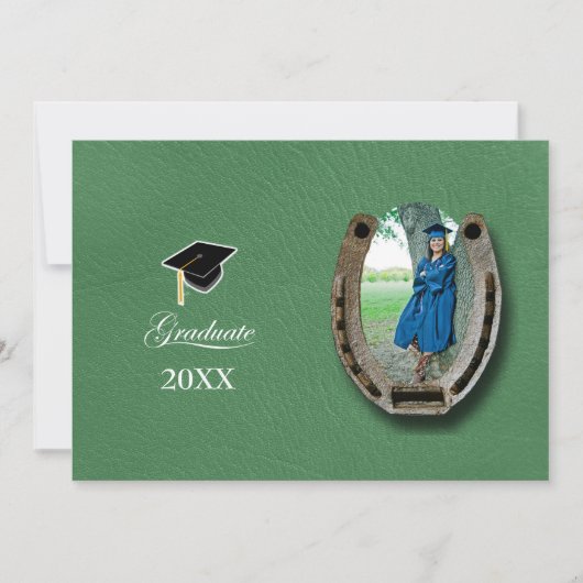Rustic Western Hi-School Graduation Announcement  招待状 (正面)