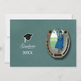 Rustic Western Hi-School Graduation Announcement 招待状