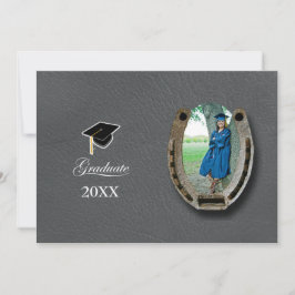 Rustic Western Hi-School Graduation Announcement 招待状