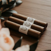 Rustic Western Horseshoe Monogram Cigar Bands ラベル