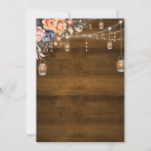 Rustic Western Nothing Fancy Just Love Wedding 招待状 (裏面)