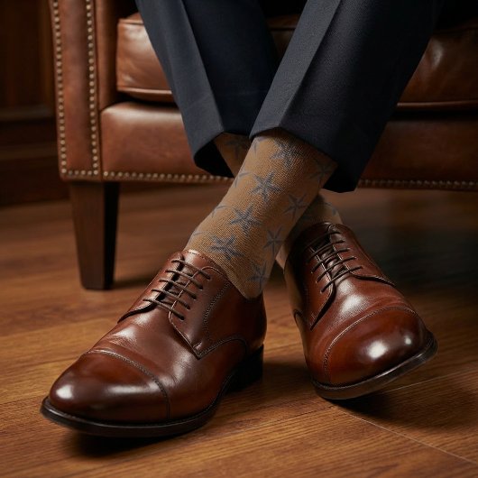 Rustic Western Plain Stars Socks ソックス