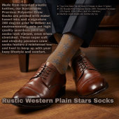 Rustic Western Plain Stars Socks ソックス