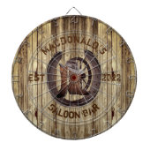 Rustic western saloon bar dart board ダーツボード (正面)