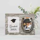 Rustic Western-style with Photo Graduation 招待状 (スタンド正面)
