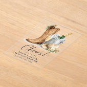 Rustic Western Wedding Invitation アクリル招待状 (レイダウン)