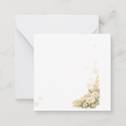 Rustic Western Wedding Invitation ノートカード (裏面)