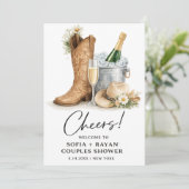 Rustic Western Wedding Invitation 招待状 (スタンド正面)