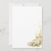 Rustic Western Wedding Invitation 招待状 (裏面)