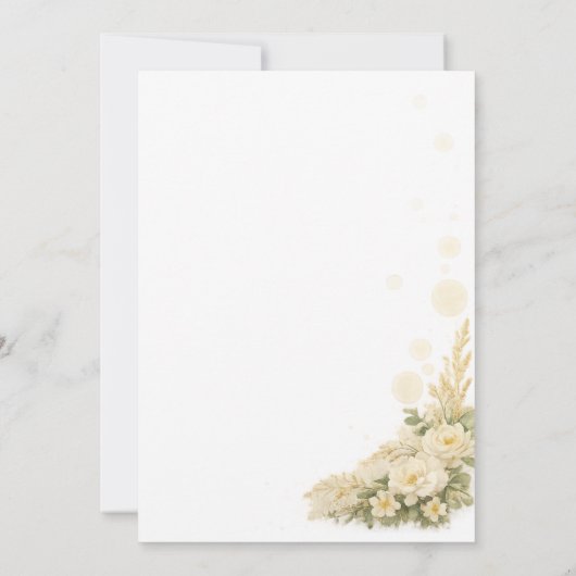 Rustic Western Wedding Invitation 招待状 (裏面)