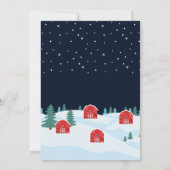 Rustic White Christmas 招待状 (裏面)