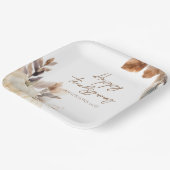 Rustic White Pumpkin Thanksgiving ペーパープレート (傾斜あり)