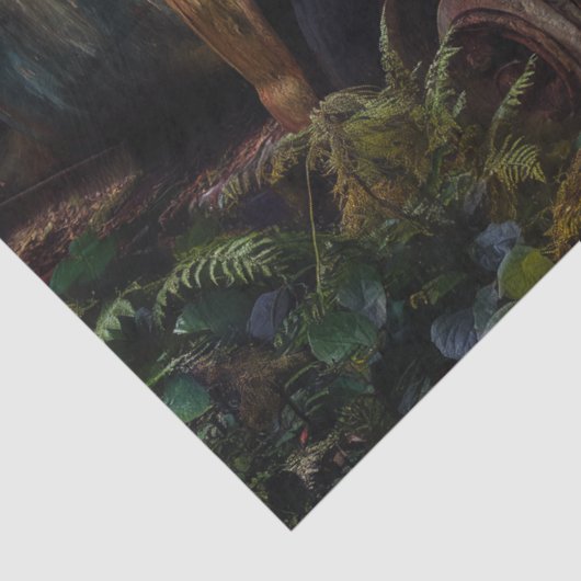 Rustic White Rose Truck Decoupage 薄葉紙 (詳細)