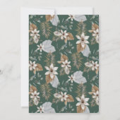 Rustic Wild Safari Zebra and Elephant Baby Shower 招待状 (裏面)