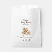 Rustic Wild West Cowboy Boot Baby Shower Thank You フェイバーバッグ (正面)