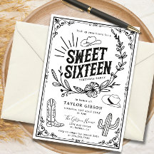 Rustic Wild West Sweet Sixteen Birthday Party