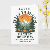 Rustic Wilderness Family Reunion カード (黄色い花)