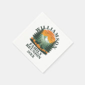 Rustic Wilderness Family Reunion スタンダードカクテルナプキン (角)