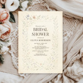 Rustic Wildflower Garden Boho Bridal Shower 招待状
