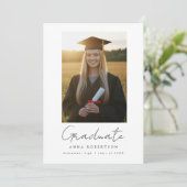 Rustic Wildflower Graduation 案内状 (スタンド正面)