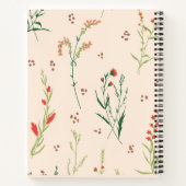 Rustic Wildflower Journal Personalized  ノートブック (裏面)