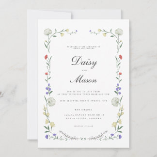 Rustic Wildflower Meadow-Inspired wedding 招待状