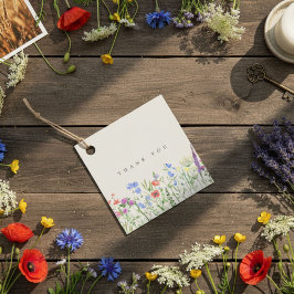 Rustic Wildflower Meadow Wedding  フェイバータグ