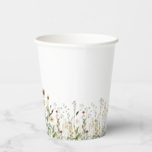 Rustic Wildflower Meadow Wedding 紙コップ (右)