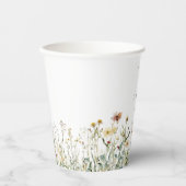 Rustic Wildflower Meadow Wedding 紙コップ (正面)