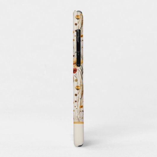 Rustic Wildflower Monogram - Boho Floral Pattern Case-Mate iPhoneケース (裏面/左)