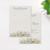 Rustic Wildflower Three Pairs Earring Display Card (デスク)