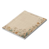 Rustic Wildflower To Do List Teacher Nature Gift ノートパッド (回転)