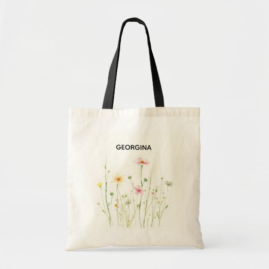 Rustic Wildflower Tote Bag トートバッグ (正面)