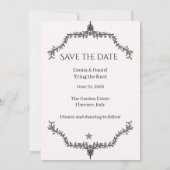 Rustic Wildflower Wedding Invitation 招待状 (裏面)