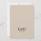 Rustic Wildflower Wedding Table Number 招待状 (裏面)