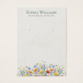 Rustic Wildflowers Boarder Earring Display Card (正面)