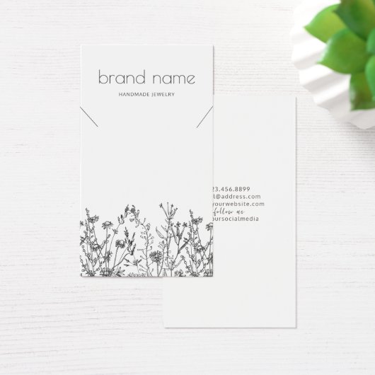 Rustic Wildflowers Necklace Display  (デスク)