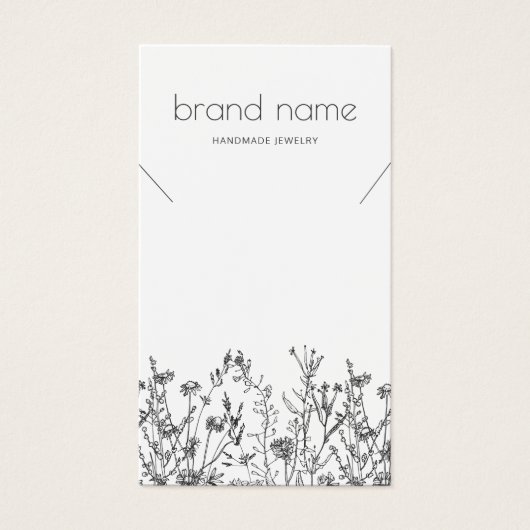 Rustic Wildflowers Necklace Display  (正面)