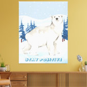 Rustic Wildlife Home Decor Stretched Canvas Print キャンバスプリント (インサイチュ (リビング))