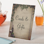 Rustic Winery Wedding Reception Cards Gifts 台座サイン (インサイチュ)