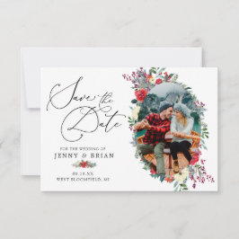 Rustic Winter Floral | フォト セーブ・ザ・デート