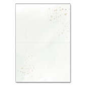 Rustic Winter Greenery Wedding Place Card テーブルナンバー (裏面)