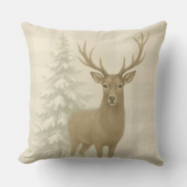 Rustic Winter Throw Pillow クッション