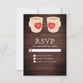 Rustic Wood かわいい コーヒーマグ RSVP (正面)