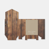 Rustic Wood and Lace Wedding Favor Boxes フェイバーボックス (折り畳みなし)