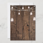 Rustic Wood Blush Floral Graduation Party 招待状 (裏面)