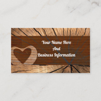 Rustic Wood Business Card 名刺
