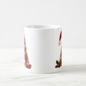 Rustic Wood Christmas Letter A String Lights コーヒーマグカップ (中央)