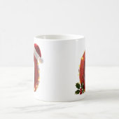 Rustic Wood Christmas Letter O String Lights コーヒーマグカップ (中央)